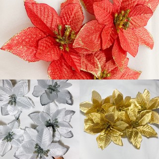 Bông hoa trạng nguyên trang trí giáng sinh, trang trí cây thông noel