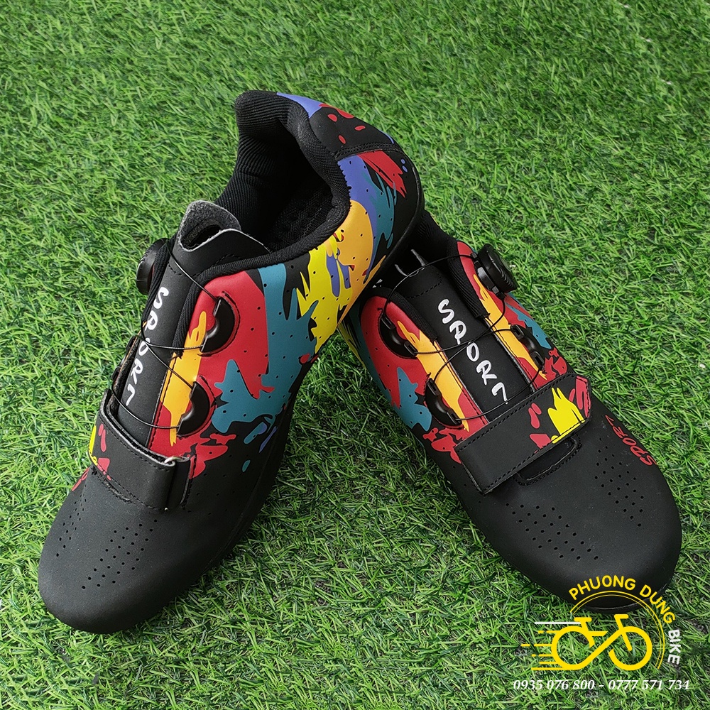 Giày đi xe đạp thể thao Road, MTB SPORT - Mẫu Rằng - 1 Khóa Vặn