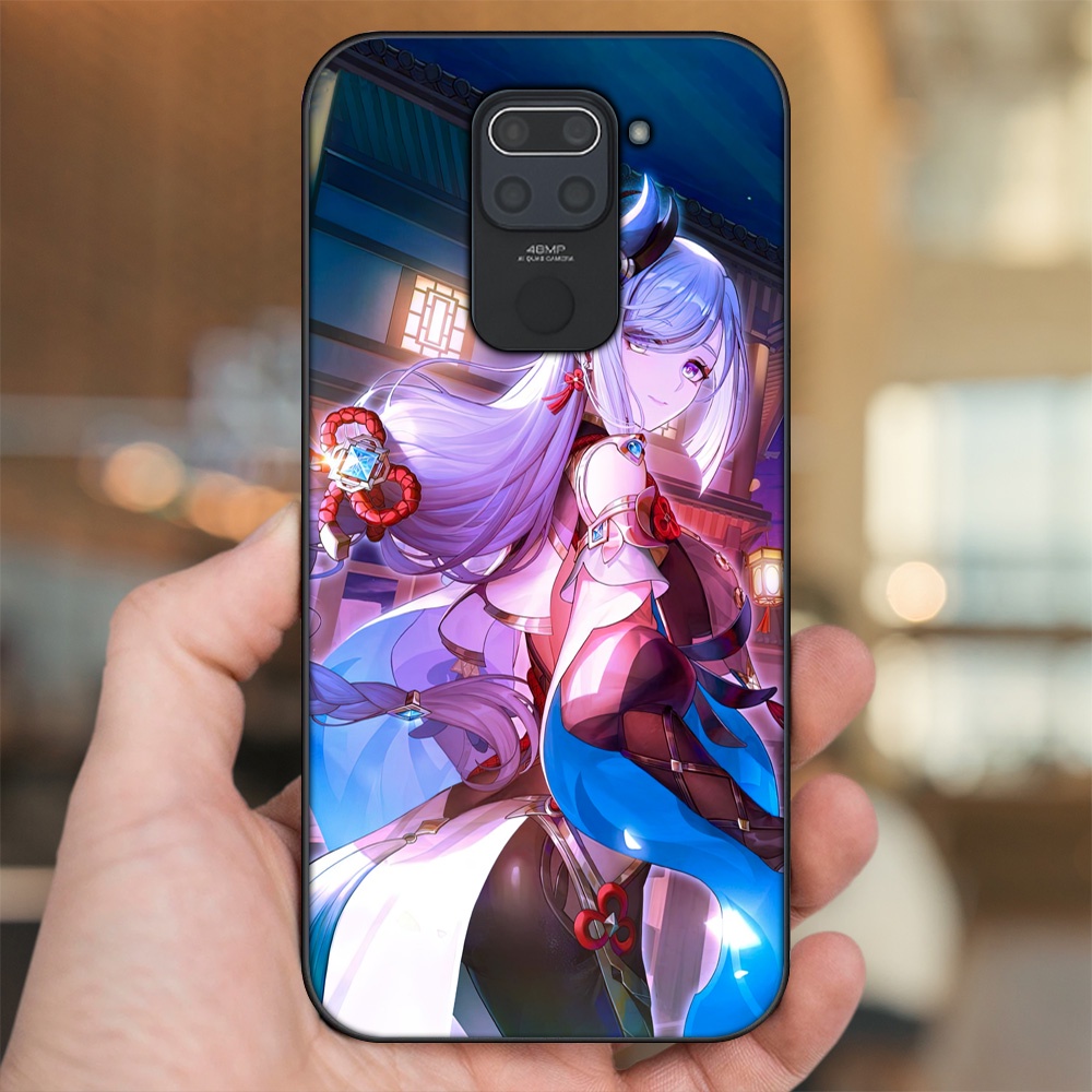 Ốp lưng Xiaomi Redmi Note 9 viền đen in hình Shenhe Genshin Impact
