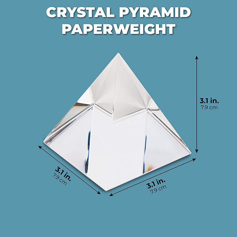 Kim Tự Tháp Bằng Thủy Tinh 80mm Dùng Để Trang Trí Nội Thất | BigBuy360 - bigbuy360.vn
