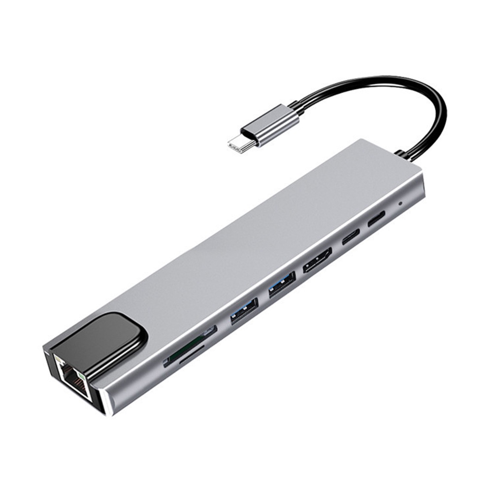 USB 3.1 HUB Loại C sang HDMI tương thích với RJ45 PD USB 3.0 Multi Adapter Phụ kiện
