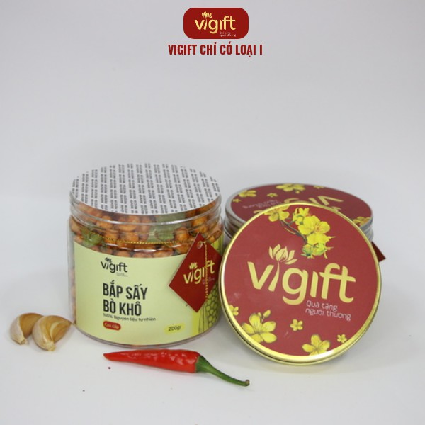 [SALE SỐC] Bắp Sấy Bò khô VIGIFT [CLH01] Hủ Nhựa - Chất Lượng Loại 1