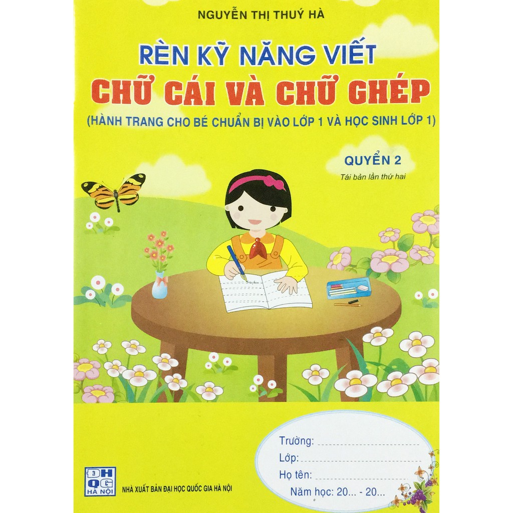 Sách Rèn kỹ năng viết chữ cái và chữ ghép quyển 2 (nguyễn thị thúy hà)