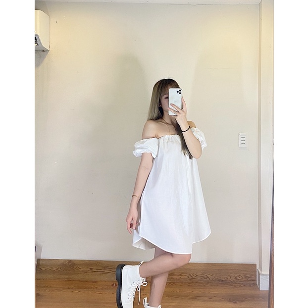 Áo trễ vai form giấu quần tiểu thư xinh đẹp | BigBuy360 - bigbuy360.vn