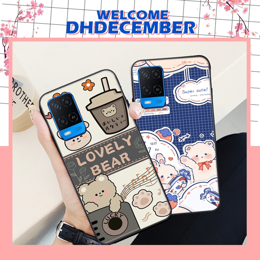 Ốp lưng Oppo A54 in hình nice ,good luck happy ốp xinh viền dẻo đẹp chất
