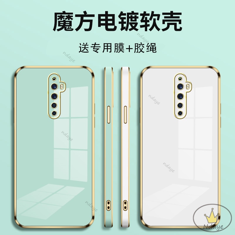 Ốp Lưng Reno 2F Reno2 Reno3 Reno Reno7Z Reno6Z A91 Ốp Điện Thoại Tpu Màu Trơn Bảo Vệ Camera Cho OPPO RENO 2F NDYZB