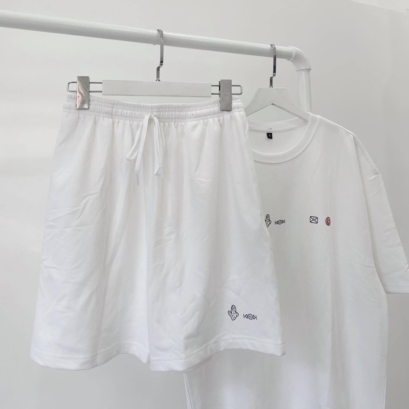 Set áo thun + quần short thun iCON unisex