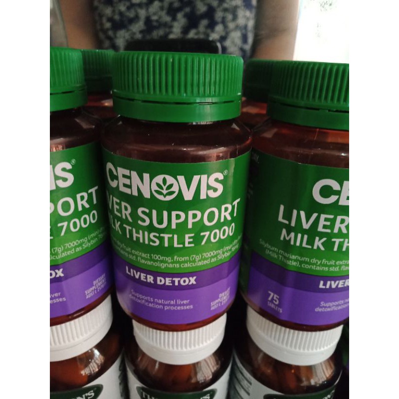 Bổ gan Cenovis liver Support Milk 7000mg 75 viên