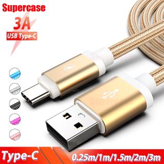Cáp sạc USB Type C dài 3M 2M 1M cho Huawei Honor Samsung A80 A70 A50 Oneplus