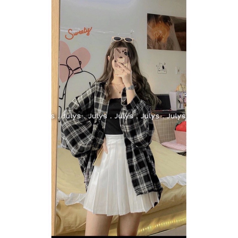 Áo sơ mi kẻ ô vuông TTA788