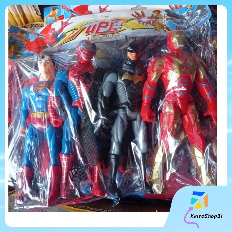 Set 4 siêu nhân đồ chơi cỡ lớn