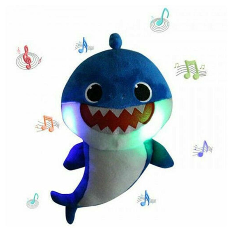 Thú nhồi bông hình cá mập phát nhạc và đèn cho trẻ em