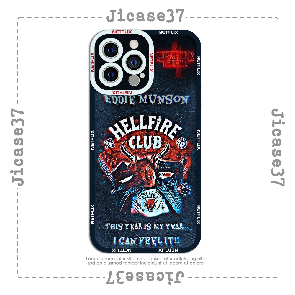 Ốp lưng iphone cạnh vuông Jicase Stranger Things Eddie 6plus/6s/6splus/7/7plus/8/8plus/x/xs/11/12/pro/max/plus/promax