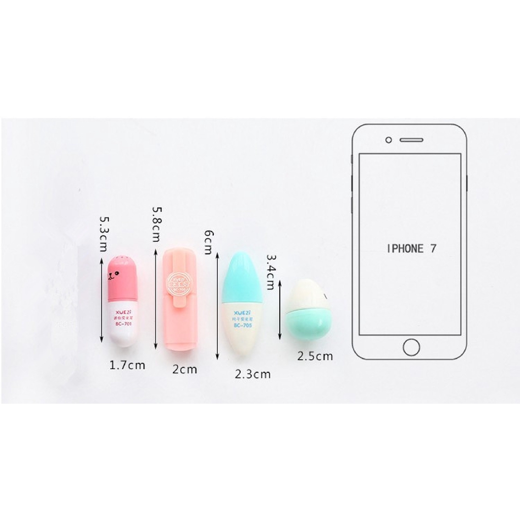 Bộ 6 bút dạ quang đánh dấu xinh xắn