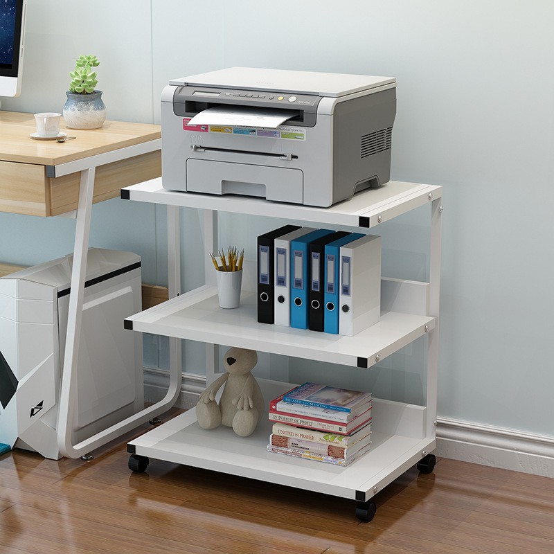 Kệ Sách Di Động Kệ Để Máy In Kết Hợp Bàn Làm Việc Thông Minh