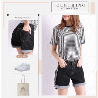 Quần short jean big size lưng cao lai lật size lớn 60-90kg