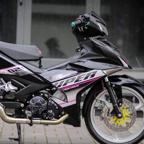 Tem Chế Rời Exciter 150 Sniper Đen Phối Hồng