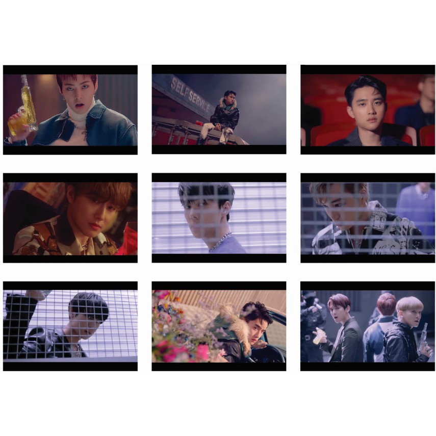 Lomo card 63 ảnh EXO - MV LOVE SHOT