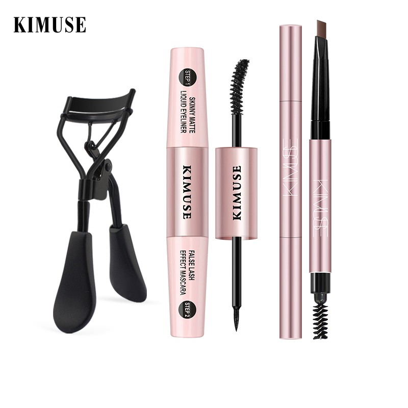 Mascara Kiêm Bút Kẻ Mắt / Chì Kẻ Mày Hai Đầu / Dụng Cụ Bấm Mi Kimuse Thiết Kế 2 Trong 1 | BigBuy360 - bigbuy360.vn