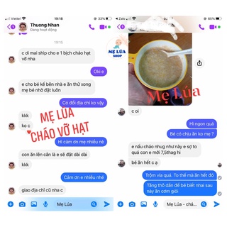 Cháo Hạt Vỡ Gạo Vỡ Mẹ Lúa Cho Bé Từ 7 Tháng Tuổi Ăn Dặm Nấu Nhanh, Ăn Thô Nguyên Chất Thơm Ngon Bổ Dưỡng - Mẹ Lúa Shop