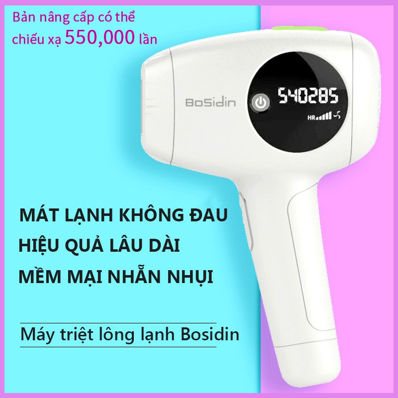 Máy triệt lông cho nữ Bosidin siêu êm dịu cho da triệt lông không đau BE02