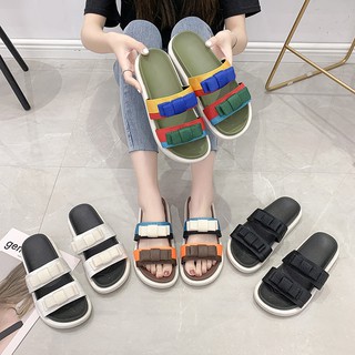 Dép lê nữ phong cách Min Shop. Vải bố siêu chắc chắn. Quai ngang thắt nơ siêu chất - RẺ VÔ ĐỊCH