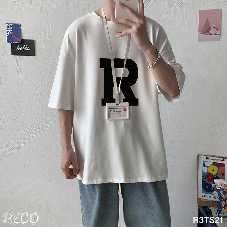 Áo thun, phông nam nữ Hàn Quốc cao cấp dáng rộng tay lỡ T-Shirt Loose R3TS21