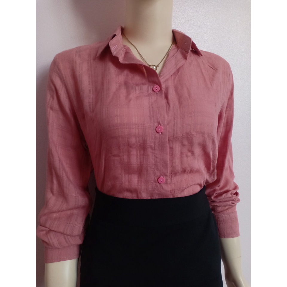 Áo sơ mi nữ đũi A 4121 đủ size 40-90kg