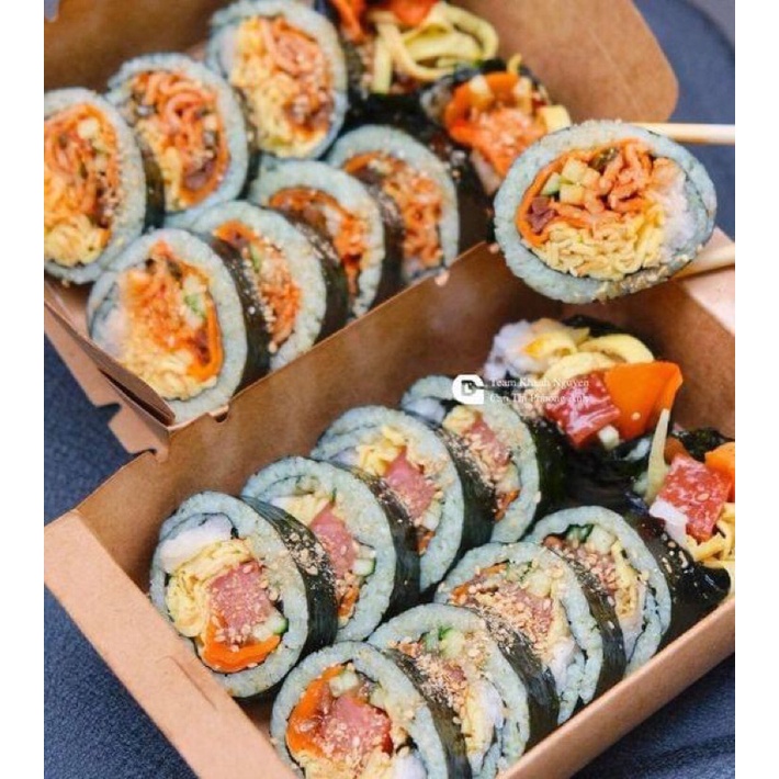 Rong Biển Cuộn Cơm Kimbap 10 Lá K-FOOD Hàn Quốc Gói 23 gr,Mềm Dai Chuẩn Vị-Lá Kim,Mành Tre Cuốn Gimbap,Sushi Sashimi