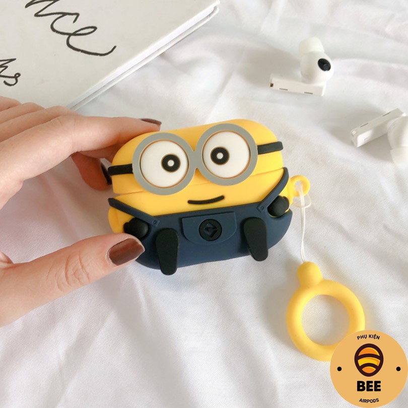 Case Airpod Vỏ Bao Airpods 1/2/Pro Hoạt Hình Minion Bằng Silicon Dẻo Vỏ Bao Ốp Đựng Airpod - BEE SHOP