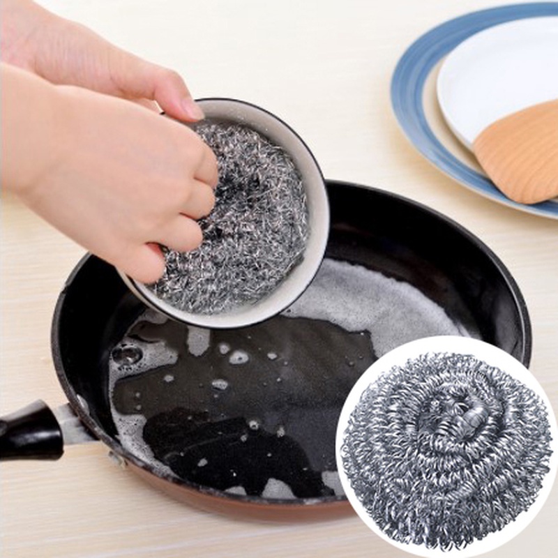 Bóng Thép Không Gỉ Chà Rửa Loại Bỏ Vết Bẩn Đa Năng Cho Nhà Bếp