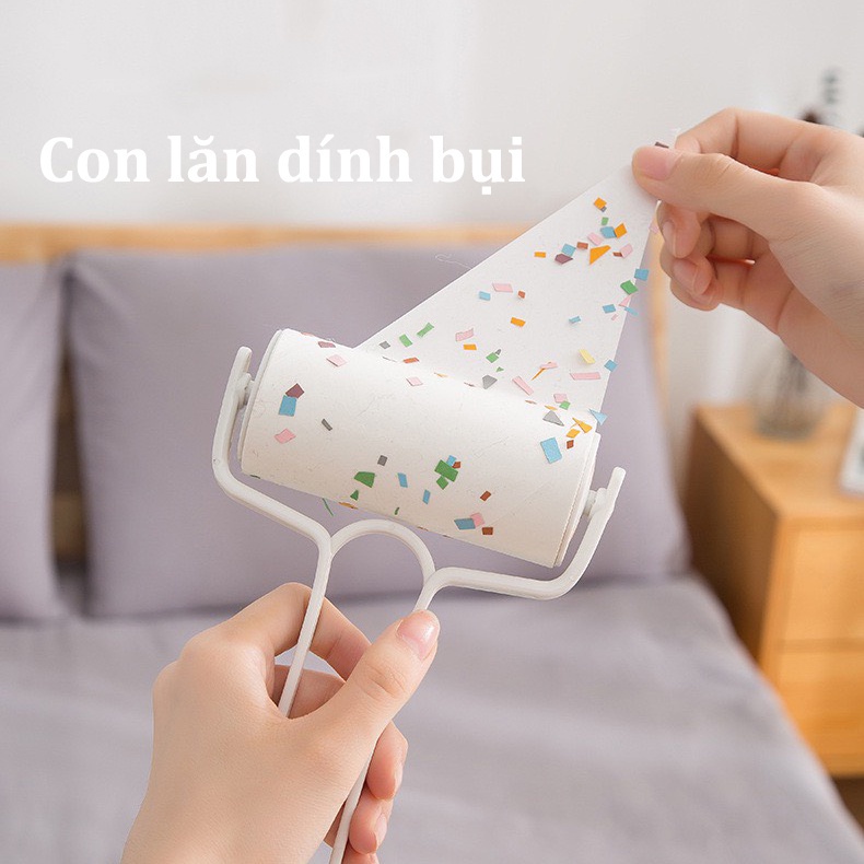 Con Lăn Bụi Quần Áo Cây Lăn Dính Bụi Ghế Sofa Đa Năng  5.0