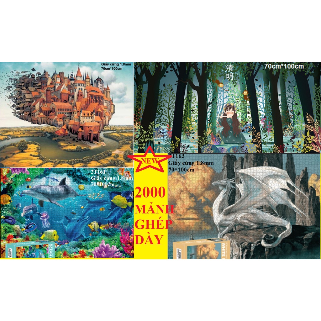 Tranh ghép hình 2000 mảnh- đồ chơi xếp hình jigsaw puzzle