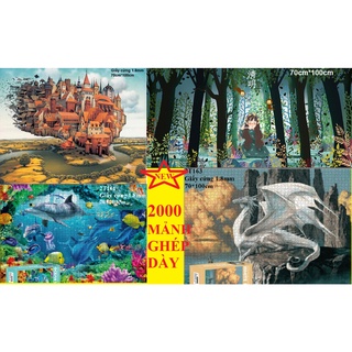 Tranh ghép hình 2000 mảnh- đồ chơi xếp hình jigsaw puzzle