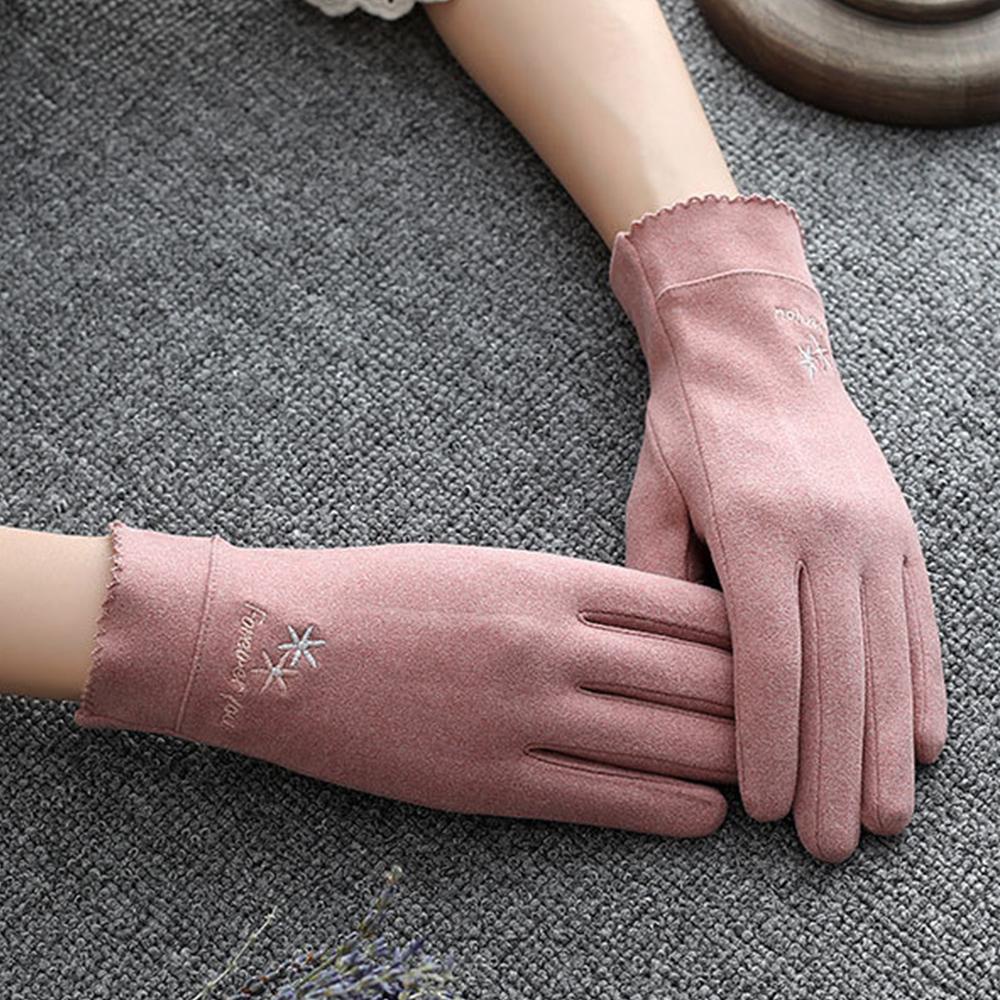 Găng Tay Nhung Đức Giữ Ấm Cảm Ứng Màn Hình Cảm Ứng Dành Cho Nữ