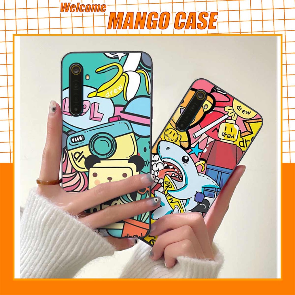 Ốp lưng điện thoại Realme 6 / 6 Pro drew, kaws, bape cao cấp, vỏ ốp rẻ đẹp