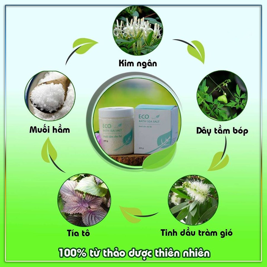 Muối tắm bé SInh DƯợc ECO 400g