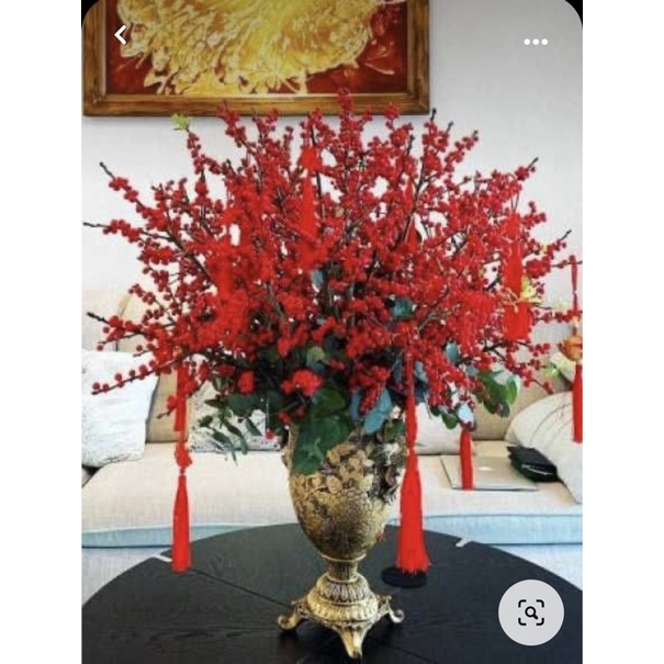 Cành đào đông 12 nhánh hàng vip siêu đẹp trang trí tết, đón năm mới