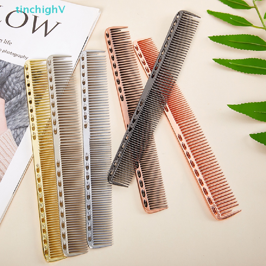 Lược Kim Loại Nhôm Tạo Kiểu Tóc Chống Tĩnh Điện 1 Cái