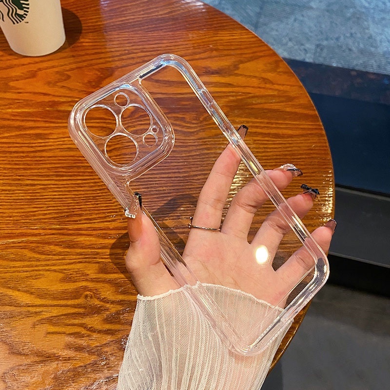 Ốp Điện Thoại TPU Mềm Chống Sốc Chống Bụi Cho IPhone 13 12 11 Pro Max X XR 8 7 Plus
