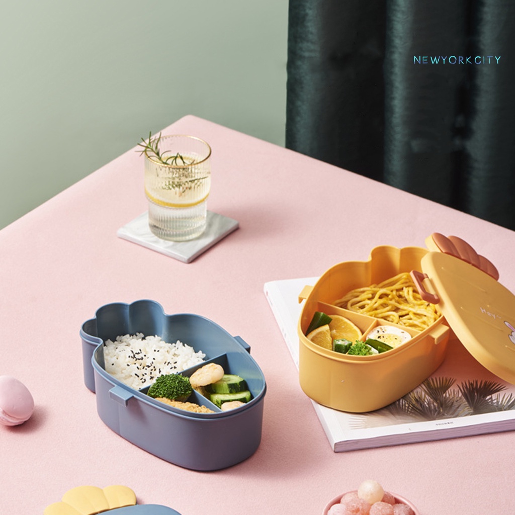 1 Bộ Hộp Cơm Trưa Hình Củ Cà Rốt Hoạt Hình Dành Cho Trẻ Em