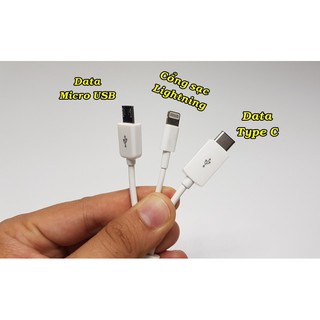 Dây xạc 3 đầu Lightning, Type C và Micro USB