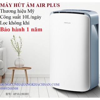 Máy hút ẩm Air Plus 10L/ngày- Hút ẩm và lọc không khí-Thương hiệu của Mỹ- Bảo hành 1 năm