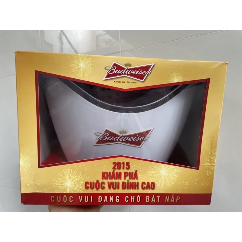 Xô đá ướp rượu bia Budweiser hình chiếc thuyền(3,5L)