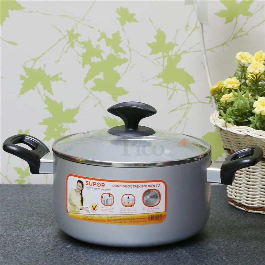 Nồi canh lẻ Supor 24cm S06A24IH dùng trên bếp từ