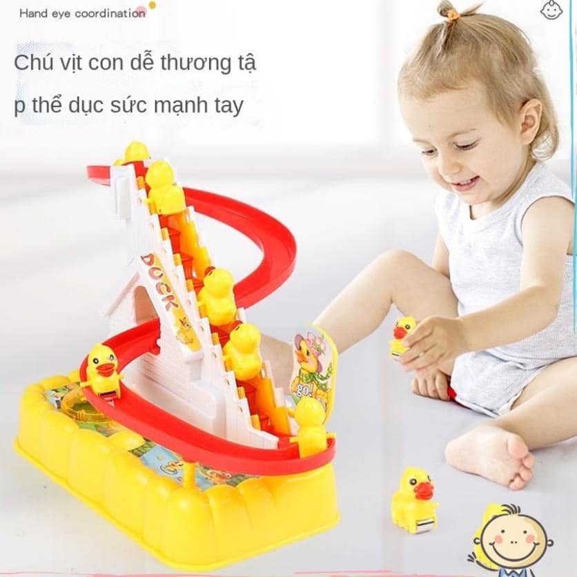 Đồ Chơi VỊT LEO THANG, CẦU TRƯỢT Phát Nhạc Cực Vui Tai Cho Bé -YN