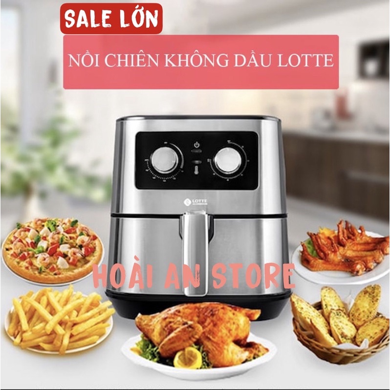 SALE LỚN - NỒI CHIÊN KHÔNG DẦU LOTTE 5,5L LTS - AF5SM NỒI CHIÊN SỐ 1 HÀN QUỐC