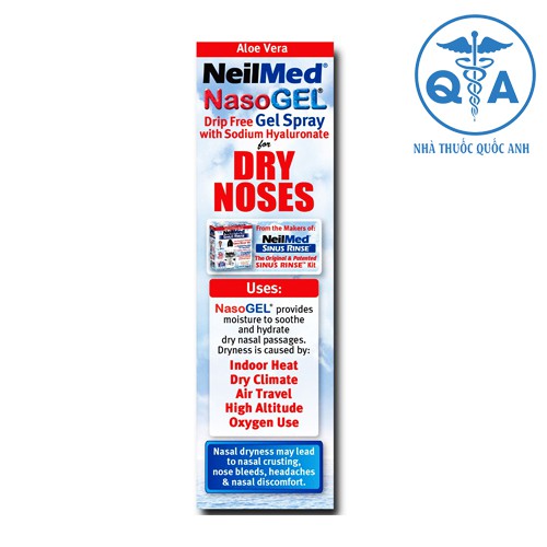 Lọ xịt chống khô mũi NEILMED NASOGEL SPRAY 30ML hộp1 chai
