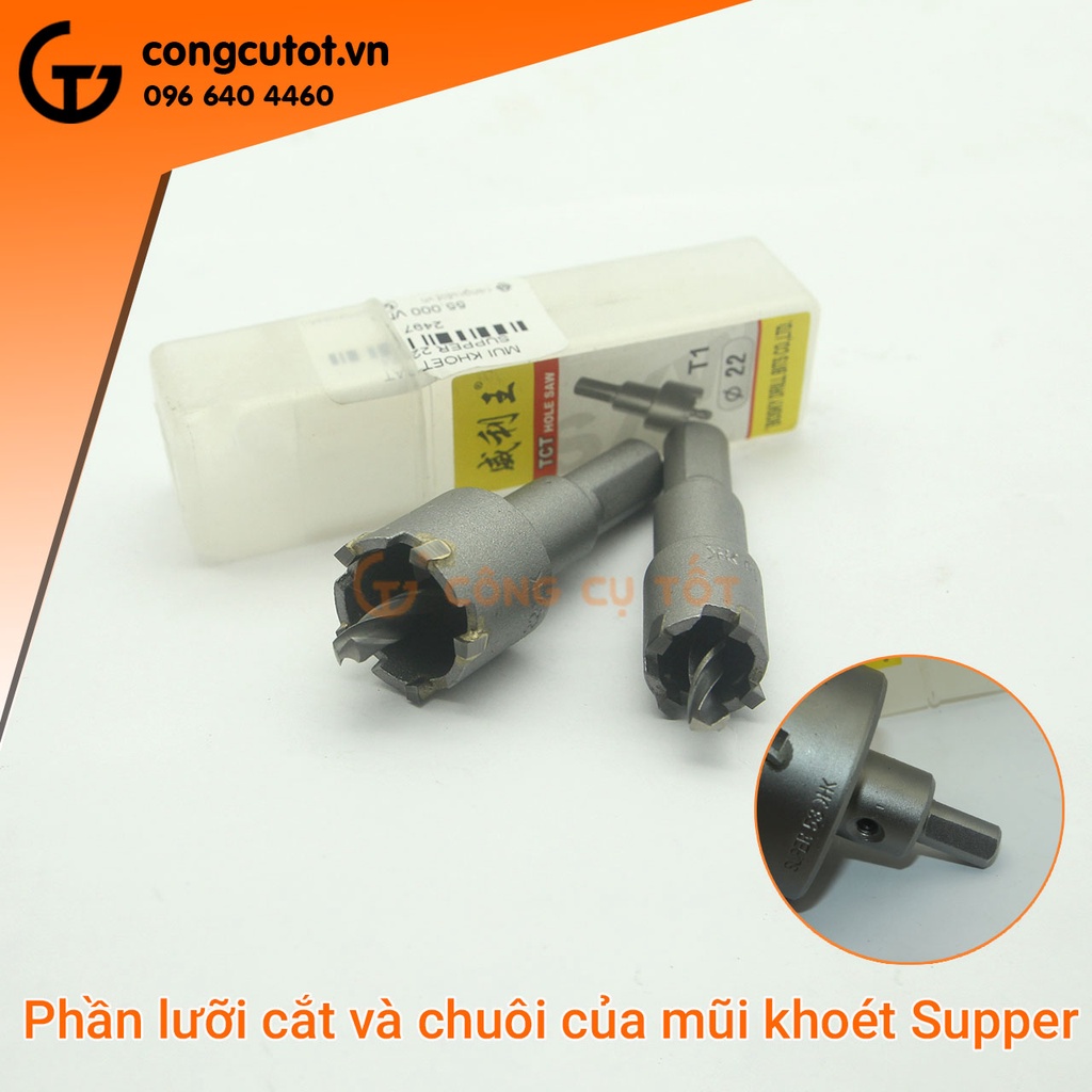 Mũi khoét sắt răng hợp kim chịu nhiệt tốt