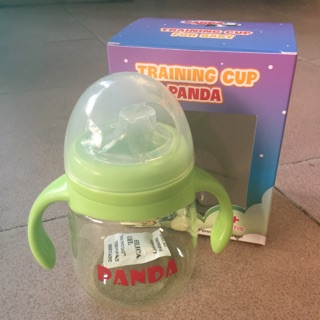 Cốc tập uống vòi mềm Panda 280ml